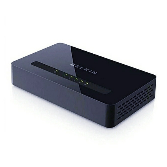 Belkin 5-Port 10/100 Mbps Wired Network Ethernet Switch F4G0500 New Sealed - Picture 2 of 12